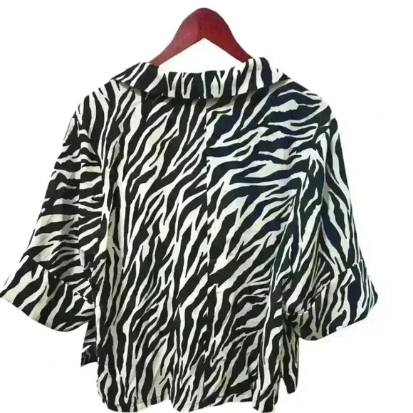 EAMI + CO Wild Thing Short Sleeve Top| sz L - Picture 2 of 5